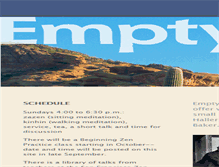 Tablet Screenshot of emptyskyzenaz.com